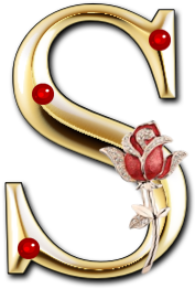 Alphabets, Free Alphabet, Rose Alphabet, A-z, Clipart, - Crescent (540x380)