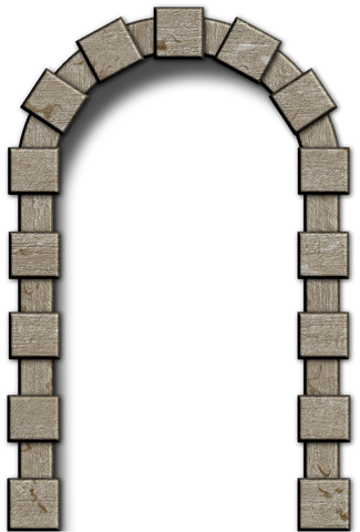 Gate-026 - Stone Door Frame Png (325x480)
