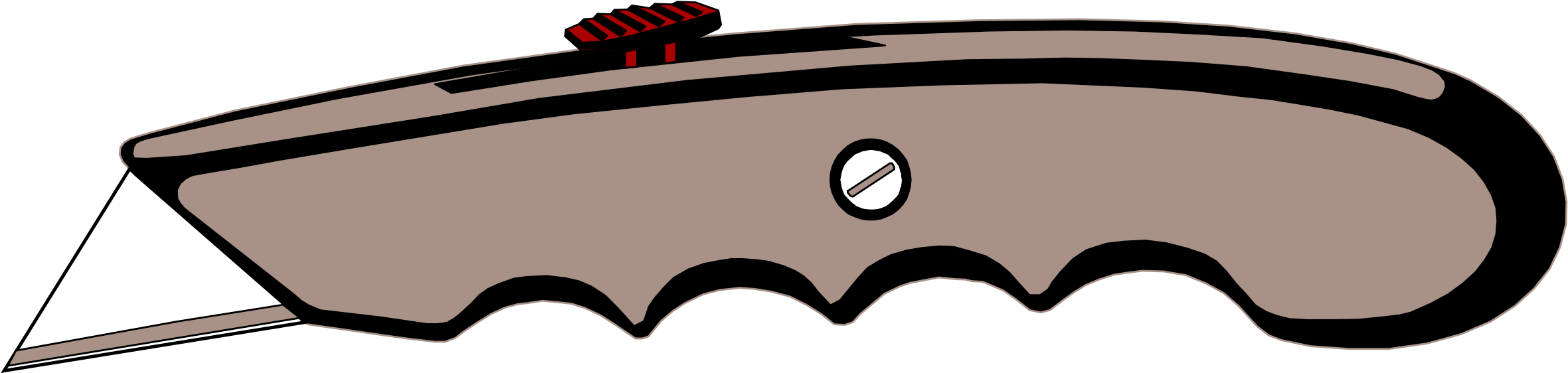 Knife Cutting Tool Clip Art - Knife Cutting Tool Clip Art (2941x750)