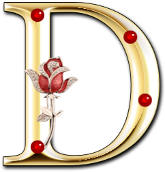 Alphabets, Free Alphabet, Rose Alphabet, A-z, Clipart, - Illustration (540x380)