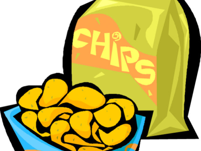 Snacks Cliparts - Potato Chips Clip Art (640x480)