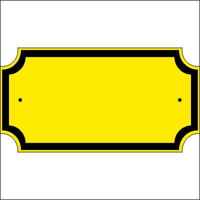 Address Plaque With Cut Corners - Movie Ticket Icon Png (400x400)