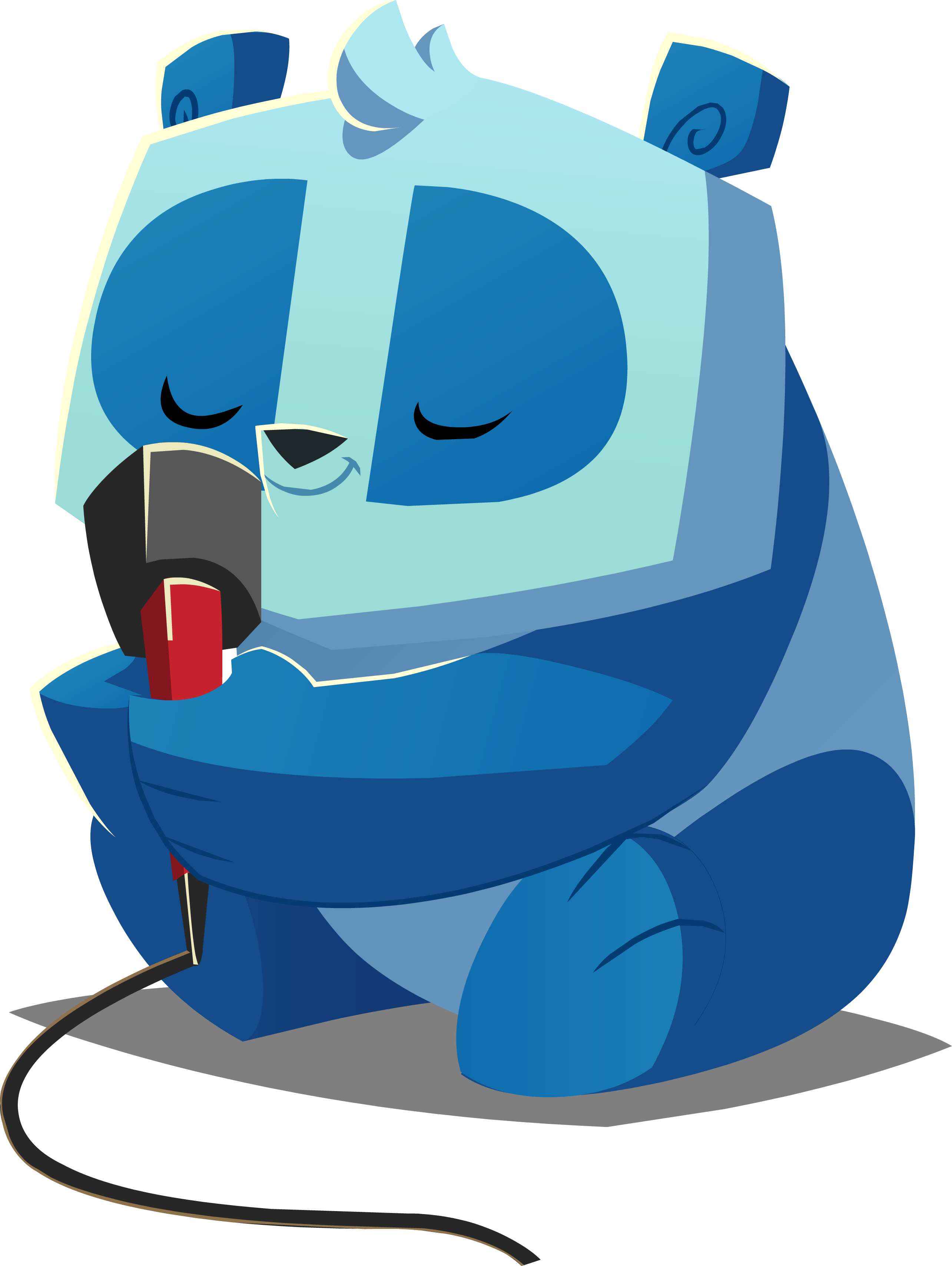 Panda With Microphone - Giant Panda (2569x3413)