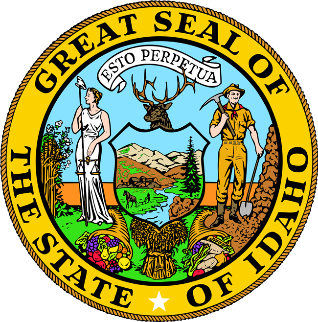 During My Time At Meridian High I Have Taught Idaho - Great Seal Of The State Of Idaho (650x658)