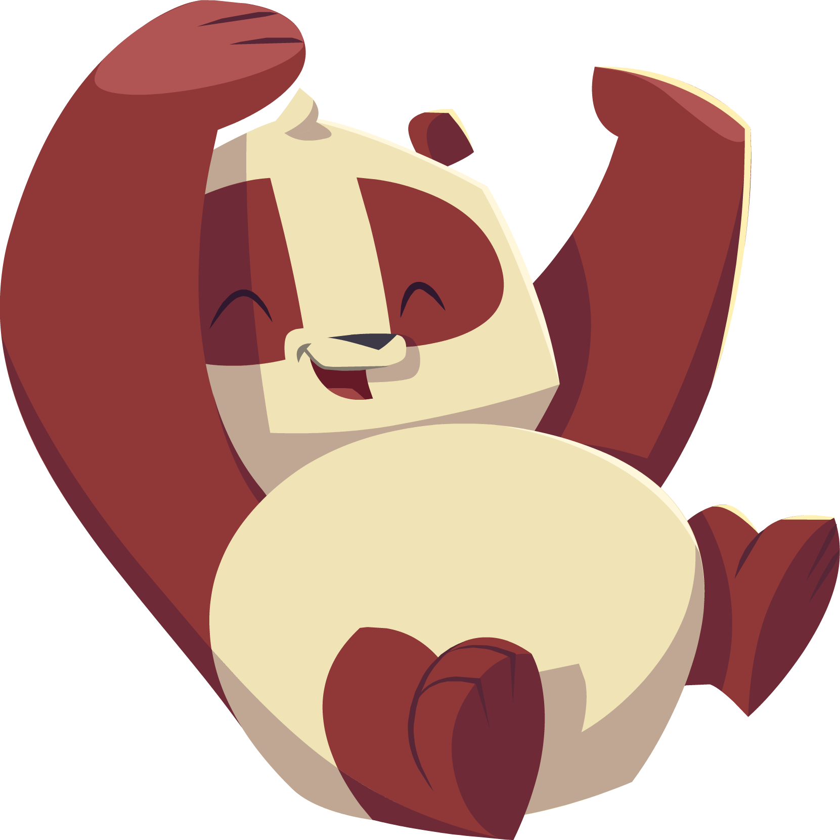 Panda Having Fun - Panda Png Animal Jam (1661x1660)