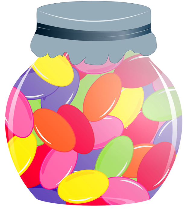 Dessert Clipart U0026middot Beans Clipart - Sweets In A Jar Clipart (640x697)