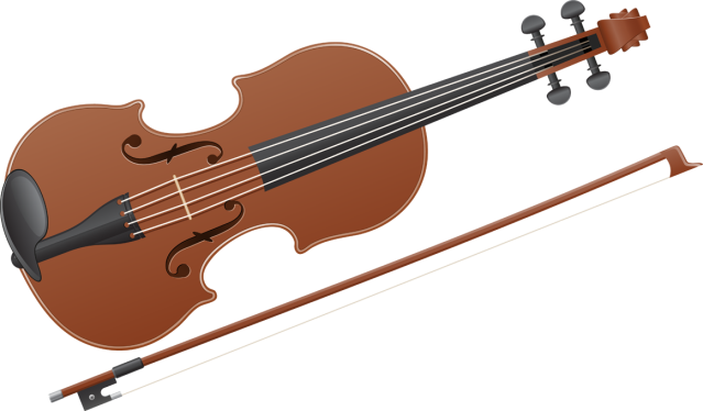 Clip Art And Information About The Violin - Violin Clip Art (639x374)