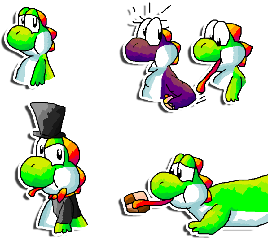 Jelly Belly Yoshi By Koshechkazlatovlaska - Cartoon (900x768)