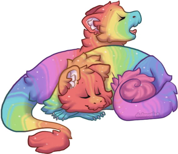 Jellybean Dragons, Also Known As "beans," Are A Furry, - Cartoon (611x500)