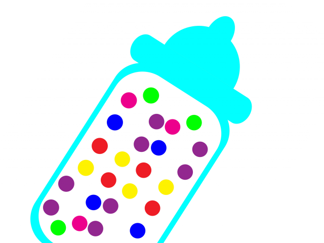 Jelly Bean Clipart Many Candy - Baby Shower (640x480)