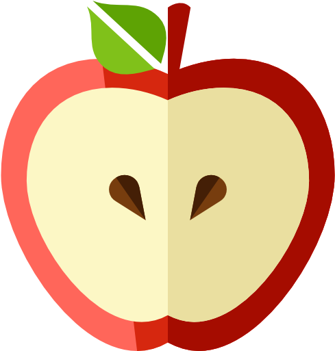 Weaning Plan For Babies - Cut Apple Clipart Png (512x512)