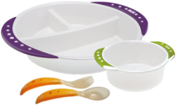 Nuk Weaning Set With Cutlery - Nuk: Weaning Set With Cutlery (736x500)