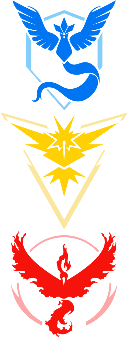 Pokemon Go Teams By Calicostonewolf - Pokemon Go Valor Vector (563x1419)