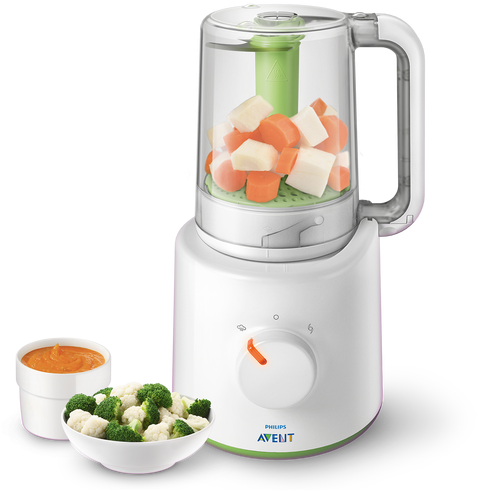 2 In 1 Healthy Baby Food Maker - Avent Blender Steamer (500x500)