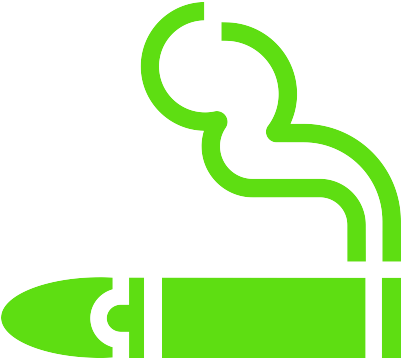 Cigar - No Smoking Vector Png (400x400)