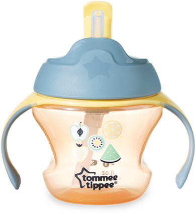 Tommee Tippee Explora Weaning Straw Cup 6m - Tommee Tippee First Straw Cup (600x566)