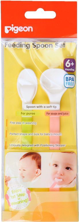 Внешний Вид Товара Может Отличаться От Изображённого - Pigeon - Baby's First Food Weaning Spoons (800x800)