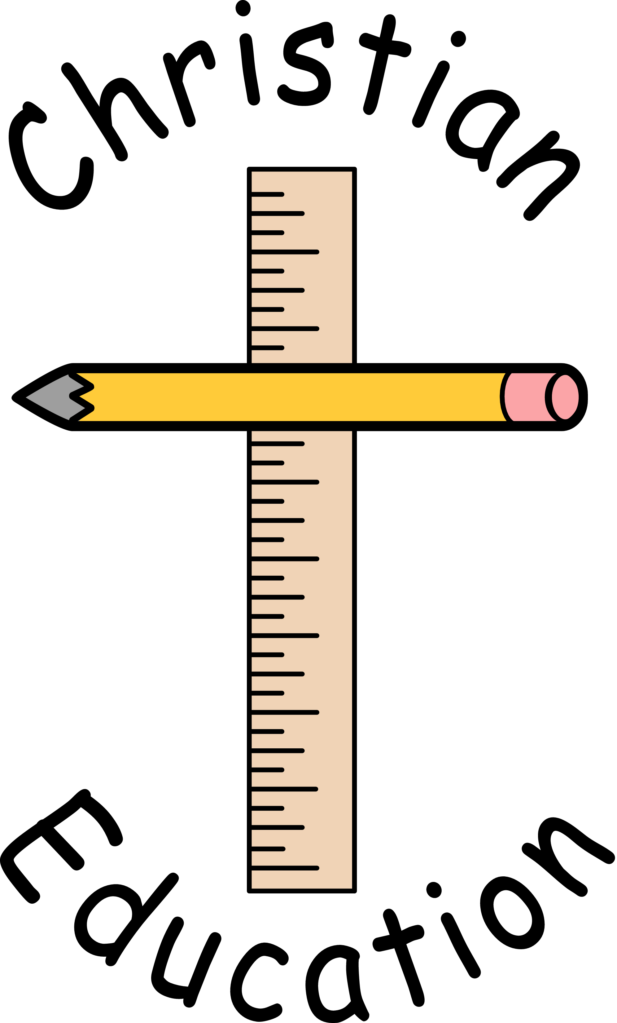 What Percentage Of A Church - Christian Education Clip Art (1992x3300)