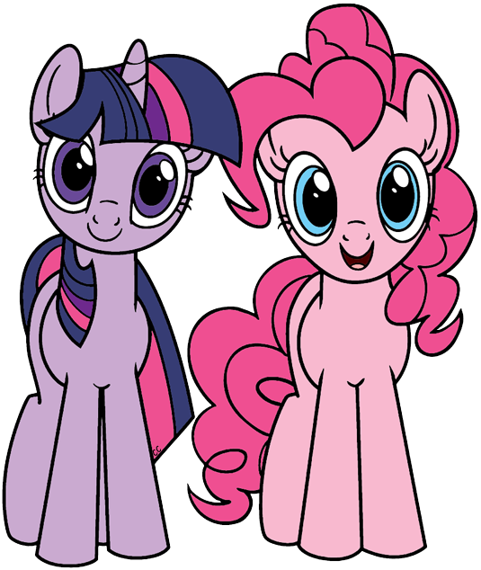 Little Pony Cliparts Free Download Clip Art Free Clip - My Little Pony Pinkie Pie And Rarity (535x634)