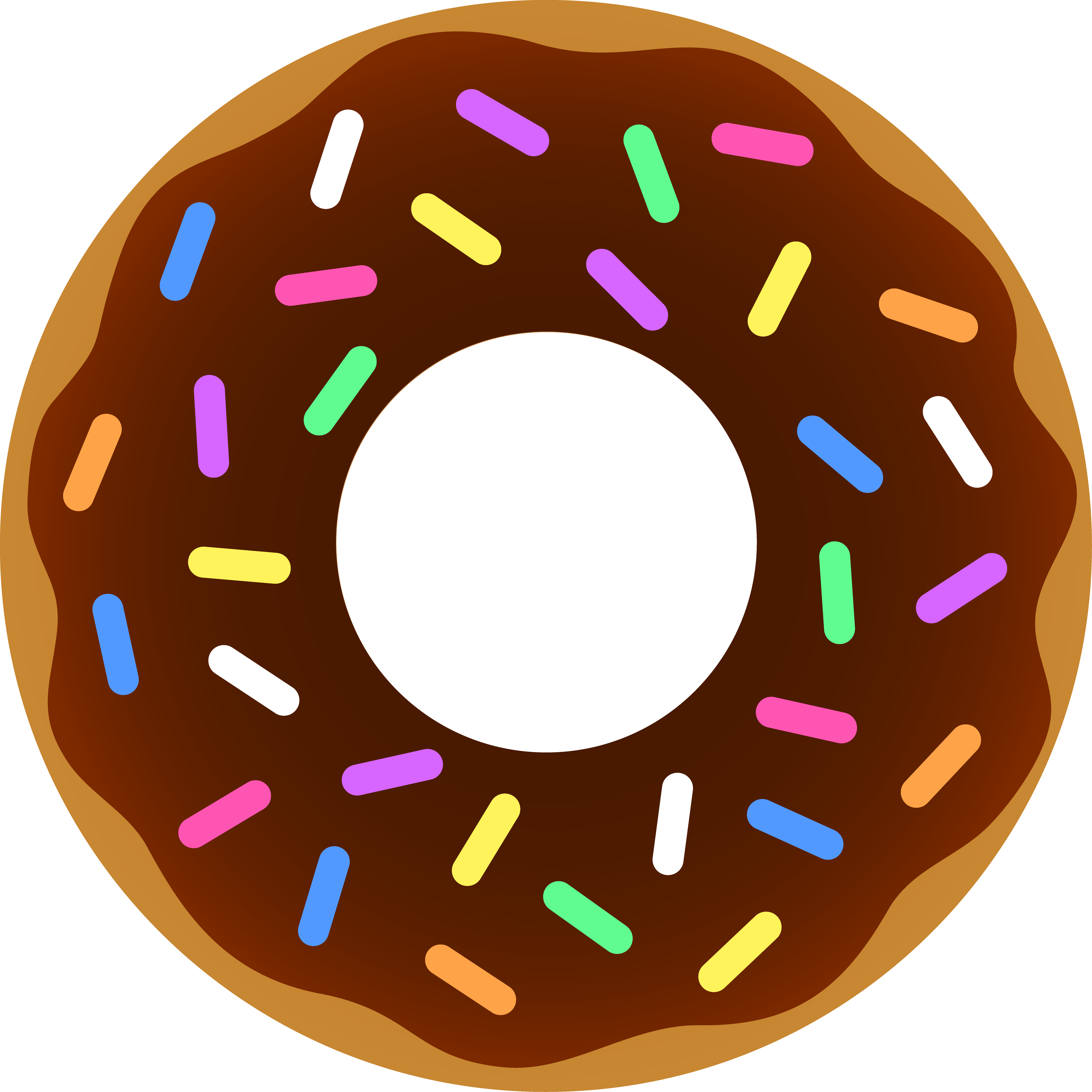 Sprinkle Donut Clipart - Donut Clipart (4187x4187)
