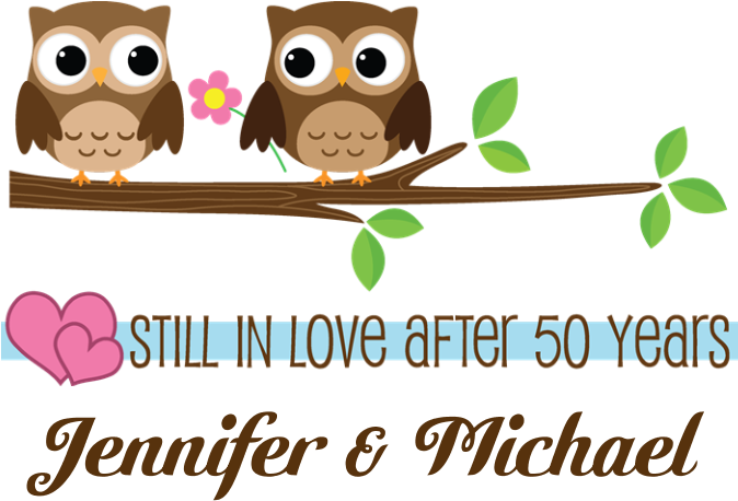 Favorite - Owl 50th Anniversary Yard Sign (700x700)