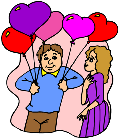 Valentine's Day Free Clip Art - Balloon (400x455)