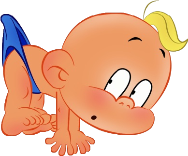 Funny Cartoon Baby Clip Art Images Are On A Transparent - Transparent Background Cartoon Baby (400x400)