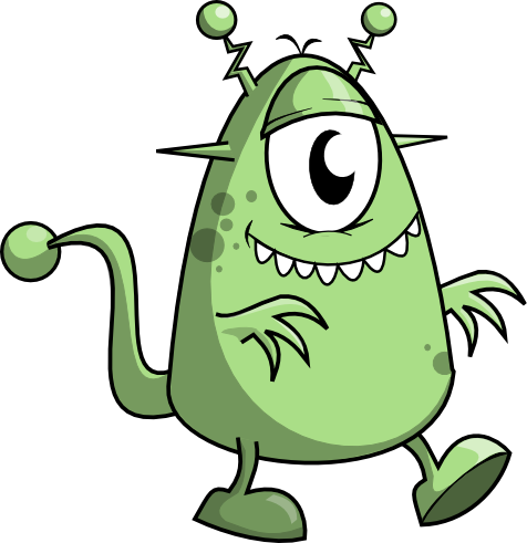 Space - Monster Clipart (476x491)