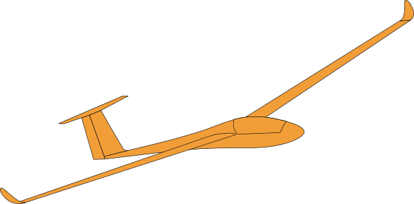 Glider Clipart (600x296)