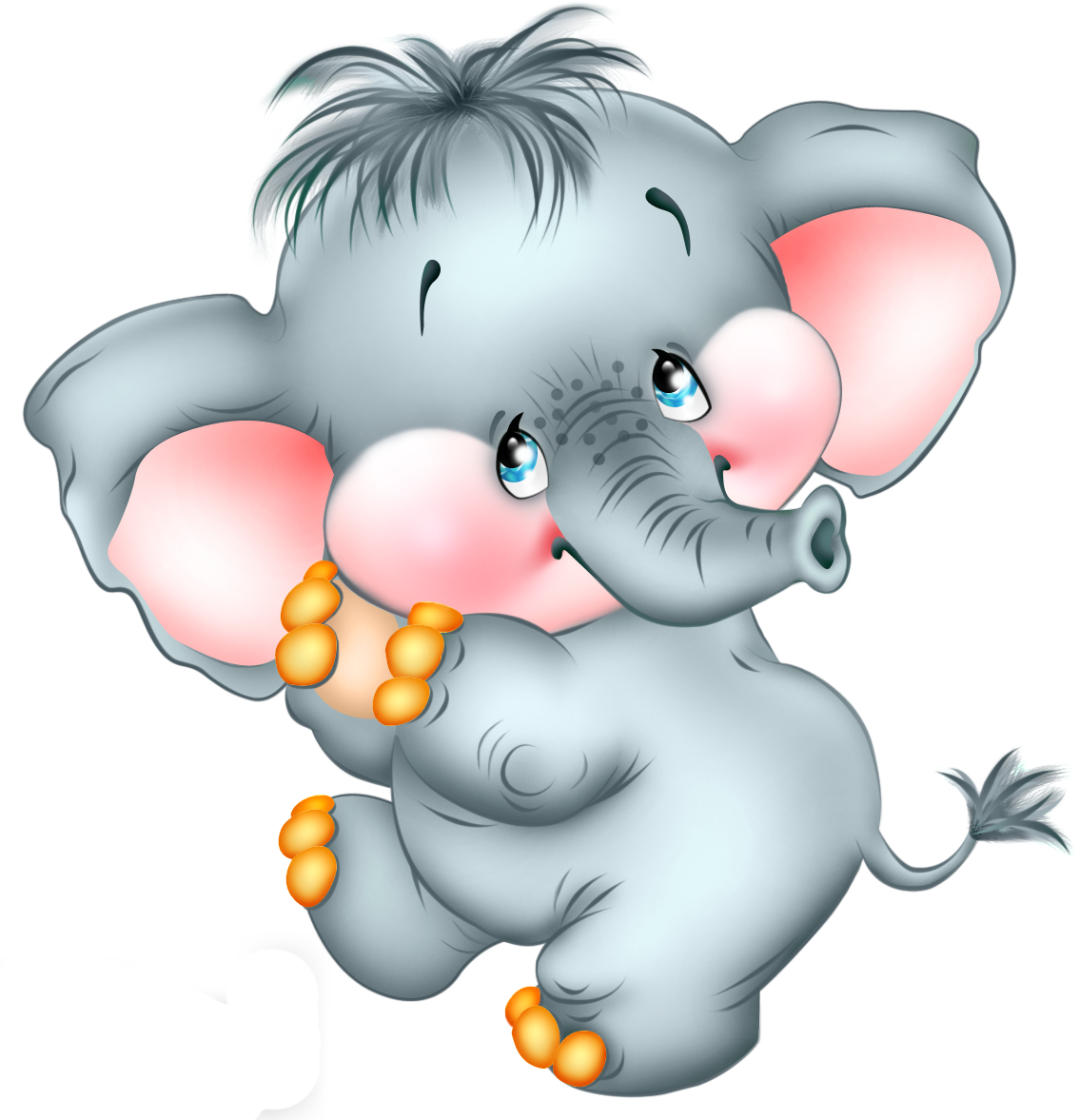 Cute Cartoon Elephant Free Png Picture - Cute Cartoon Elephant Free Png Picture (1135x1177)