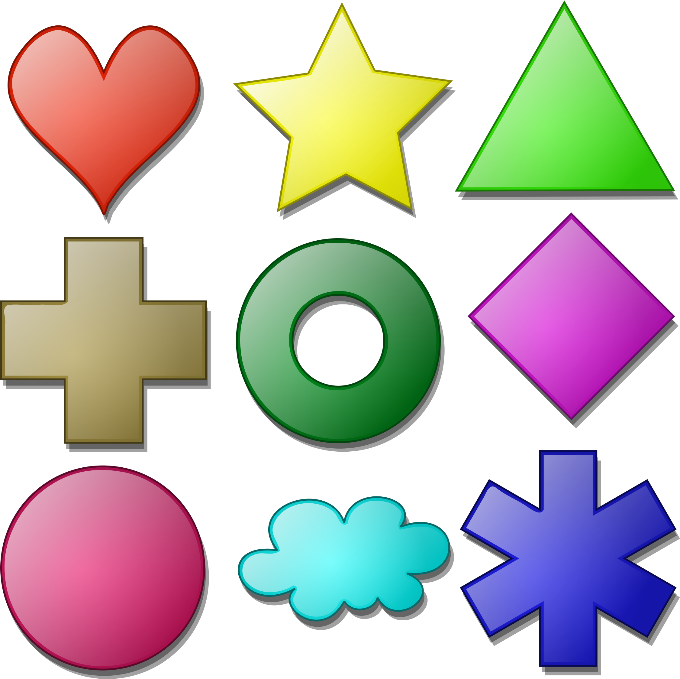 This Free Icons Png Design Of Game Marbles - Shapes Clip Art (2400x2400)