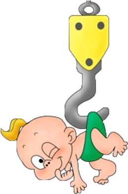 Funny Cartoon Baby Clip Art Images Are On A Transparent - Baby Clipart Transparent Background (400x400)