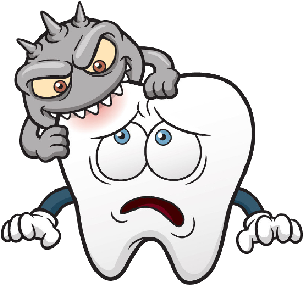 Tooth Clip Art Clipartwiz - Cavity In Teeth Cartoon (600x600)
