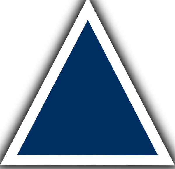 Triangle Clipart Blue - Blue Triangle Clipart Png (600x578)