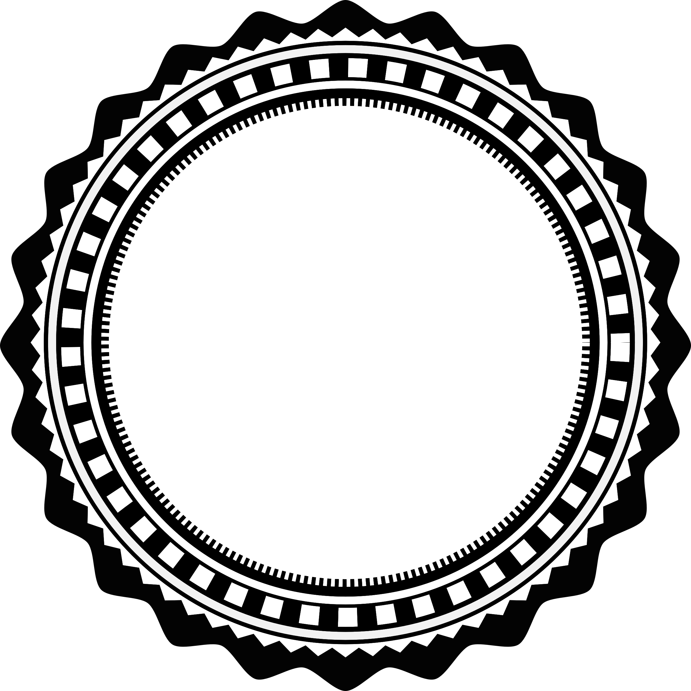 Clipart - Fancy Badge - Picsart Round Logo Png (2400x2400)