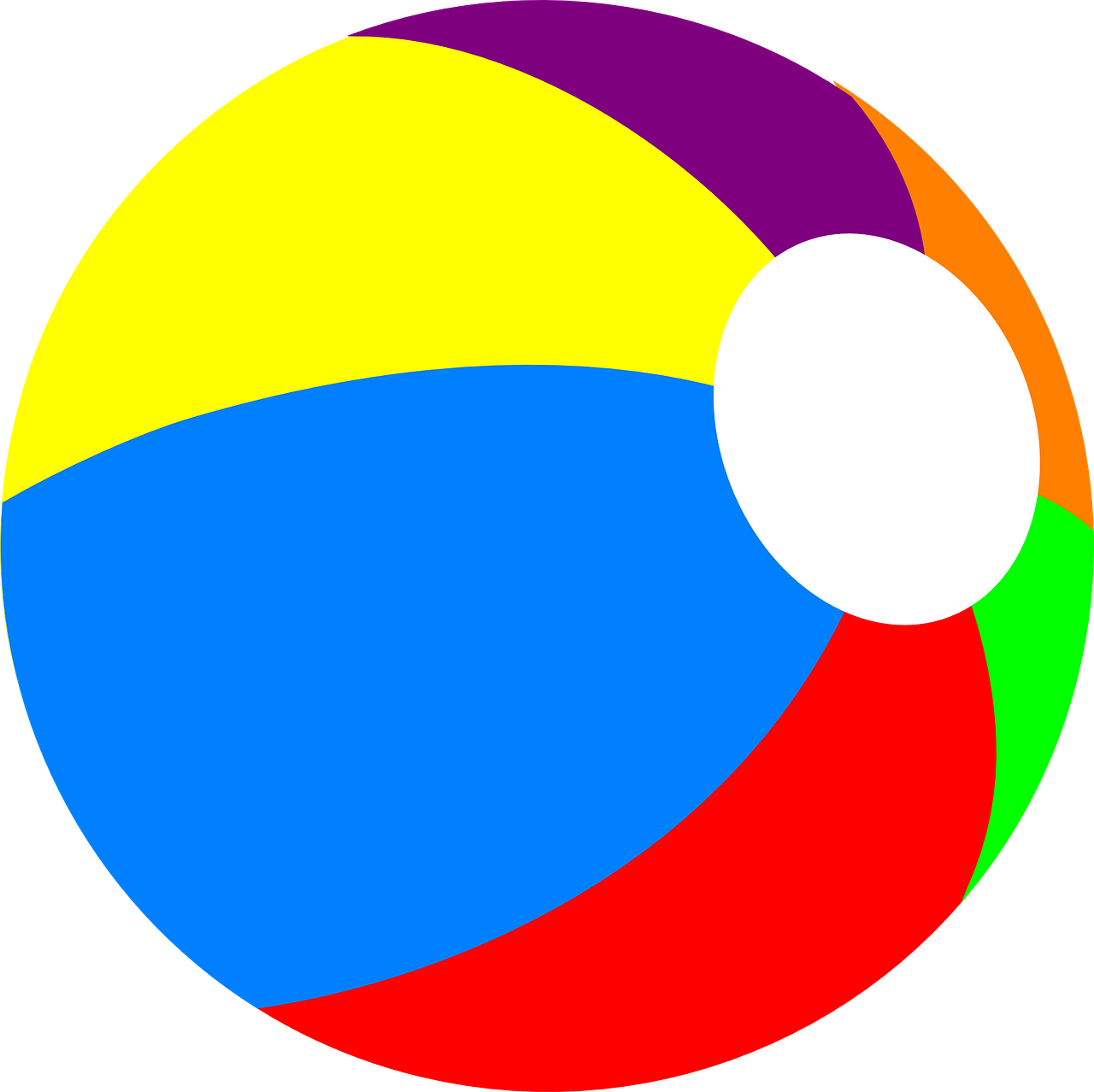 Swimming Pool Ball Png Clipart - Beach Ball Clip Art (1280x1278)
