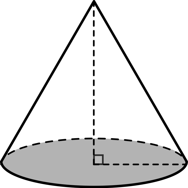 Cone Shape Clipart - صورة مخروط (796x800)