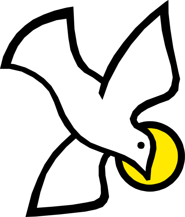 Vector Illustration Of Christian Holy Trinity Spirit - Sacrament (597x700)
