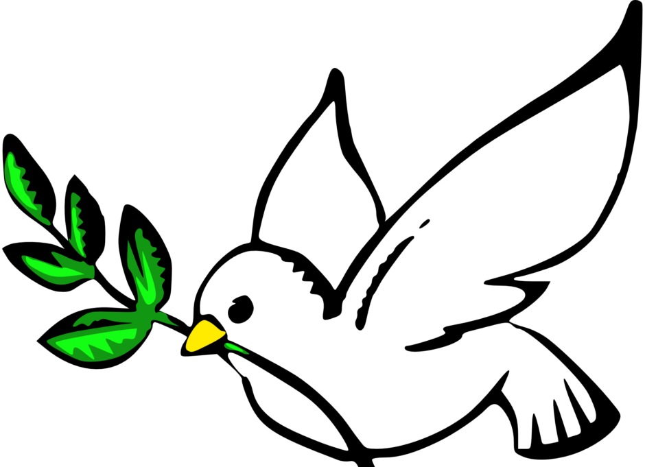Dove Clipart Hope - Dove Sign Of Peace (940x681)