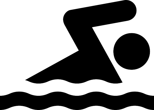 Swimming Clipart Nadar - Swimming Clipart Black And White (728x519)