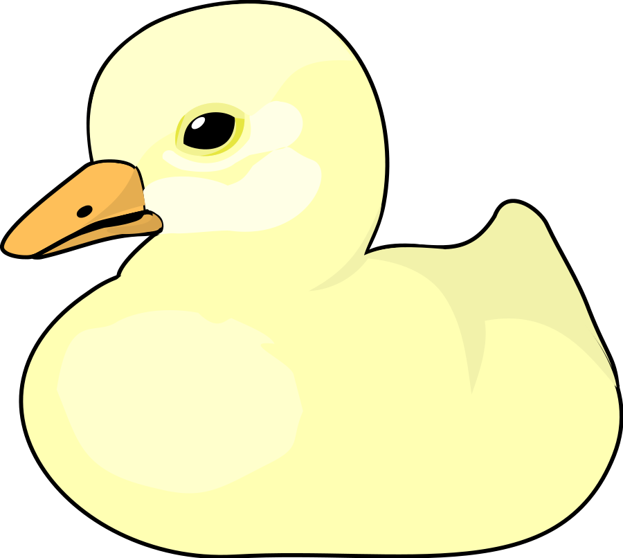 Swimming - Cartoon Duck (900x806)