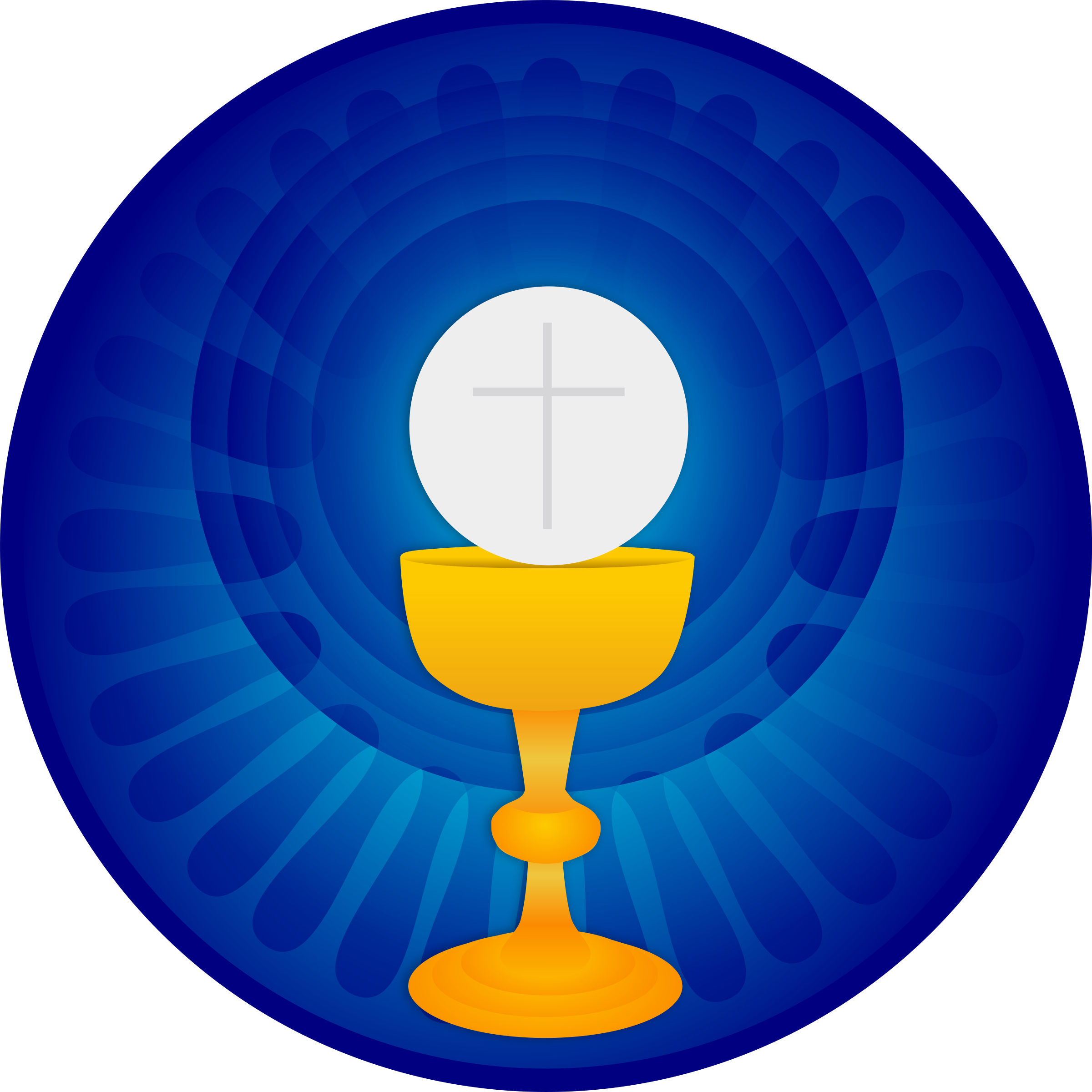 Holy Eucharist - Free First Communion Clip Art (2400x2400)