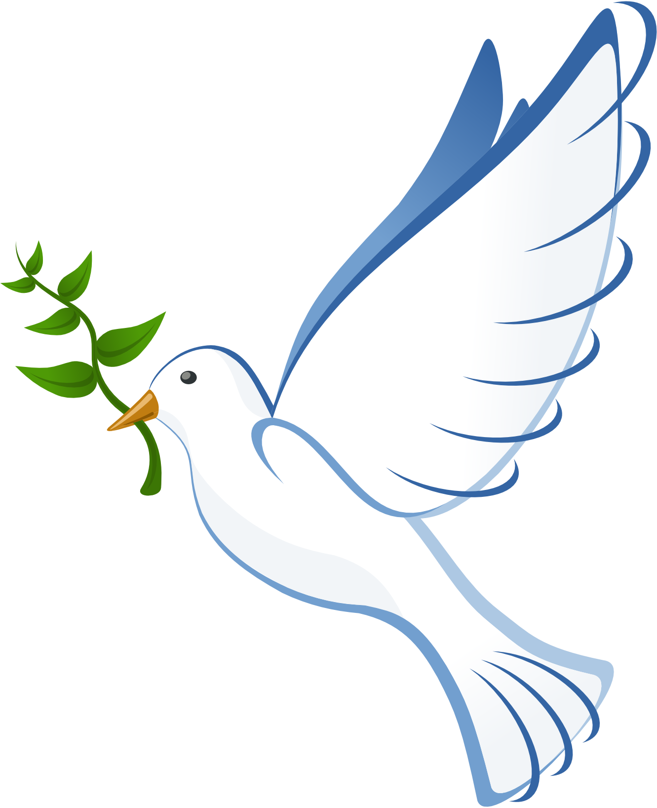 Holy Spirit Dove Clip Art - Peace Dove No Background (1331x1636)
