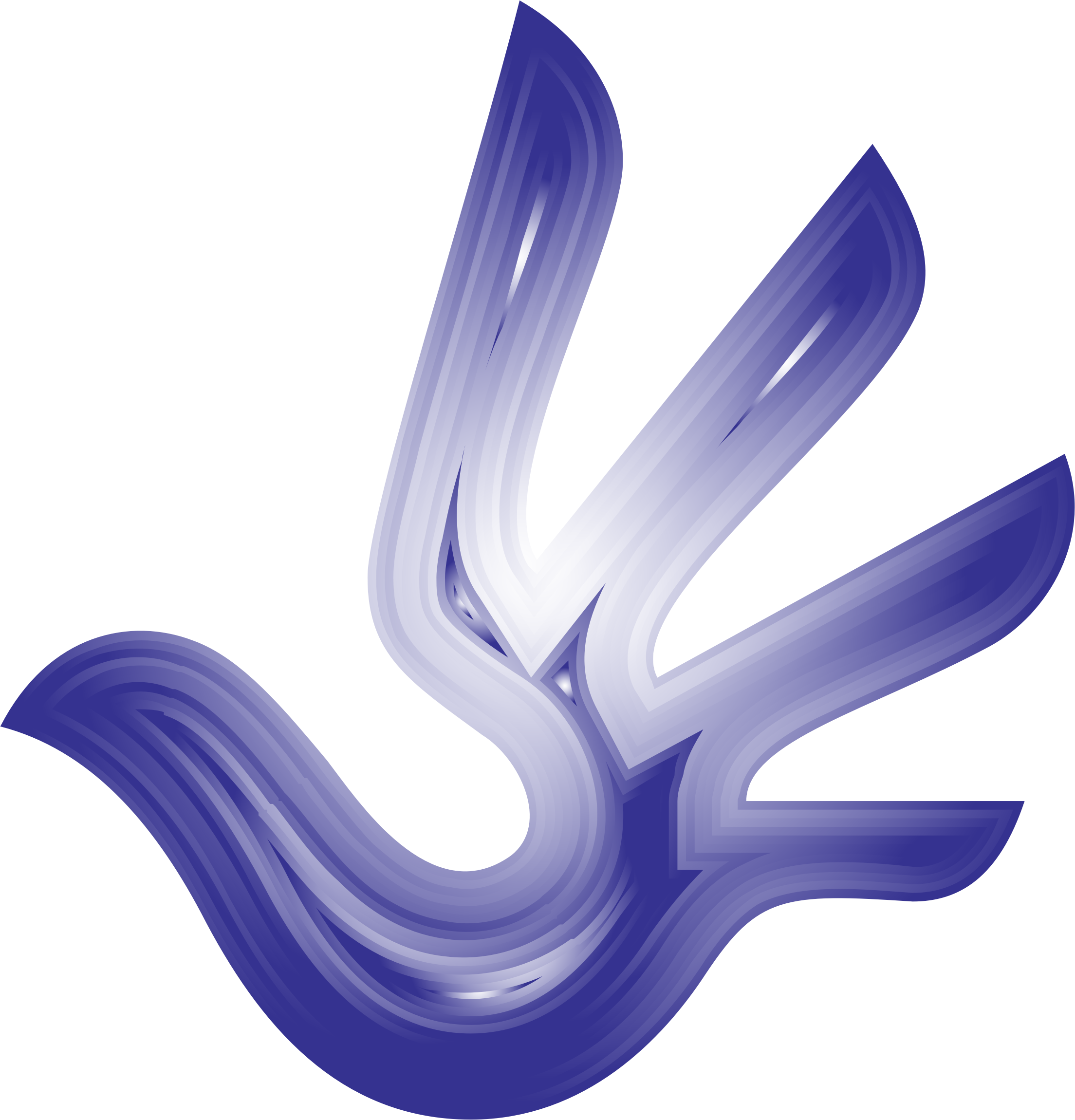 Dove Clipart Hand - Dove Hand (2208x2300)