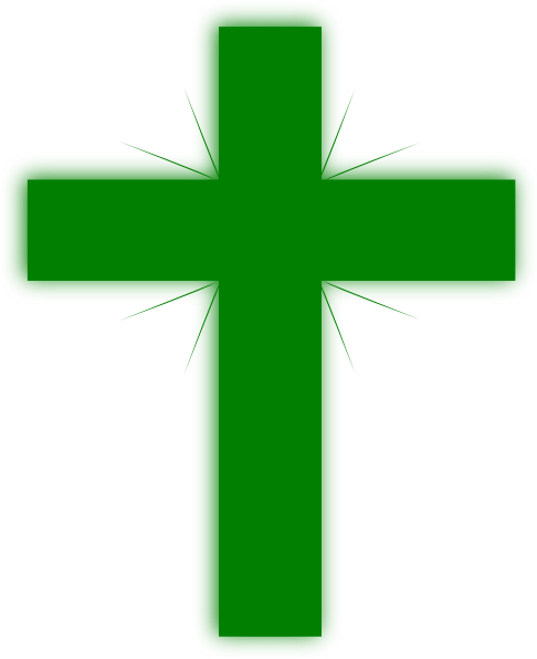 Green Cross Th Clip Art At Clkercom Vector - Cross (486x596)
