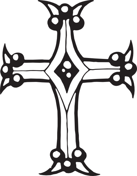 Christian Cross Clip Art At Clker - Cross Clip Art (462x595)