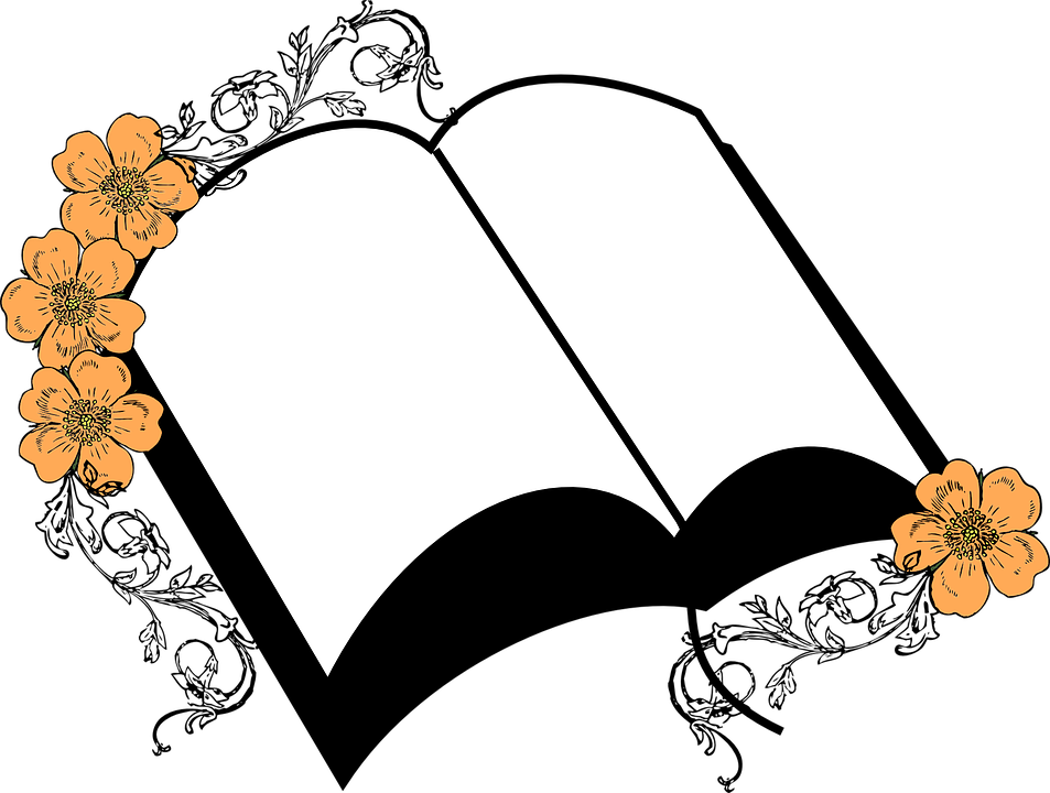 Floral Journal Record Bible Wedding Memorial - Bible Borders And Frames (953x720)