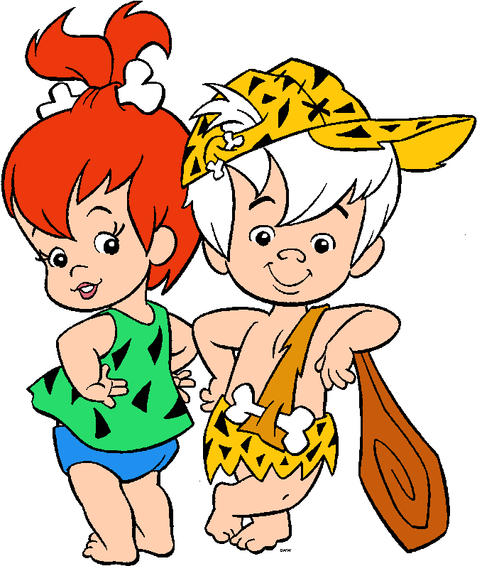 Baby Flintstones Baby Cartoon Characters Baby Clip - Flintstones Bam Bam An...