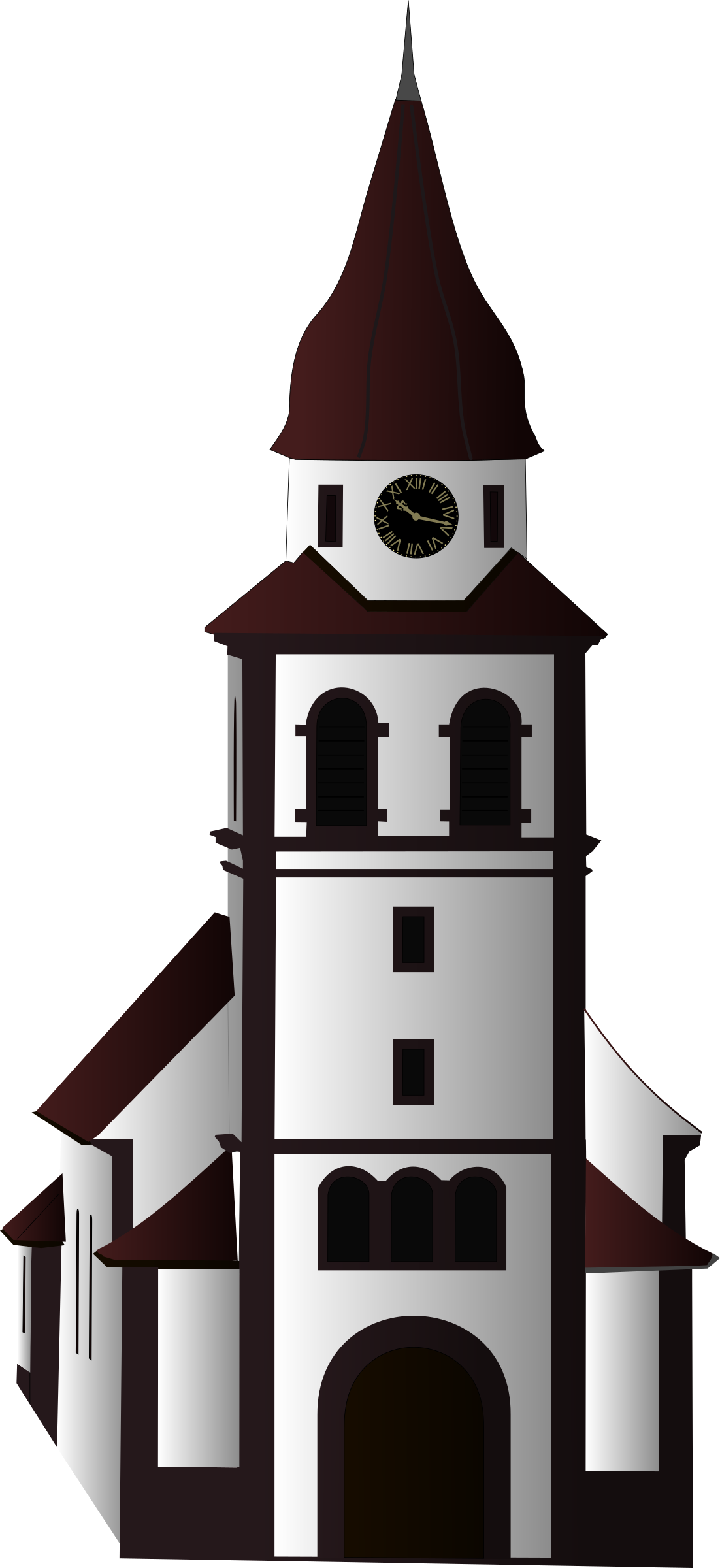Big Image - Small Church Clip Art (1102x2400)