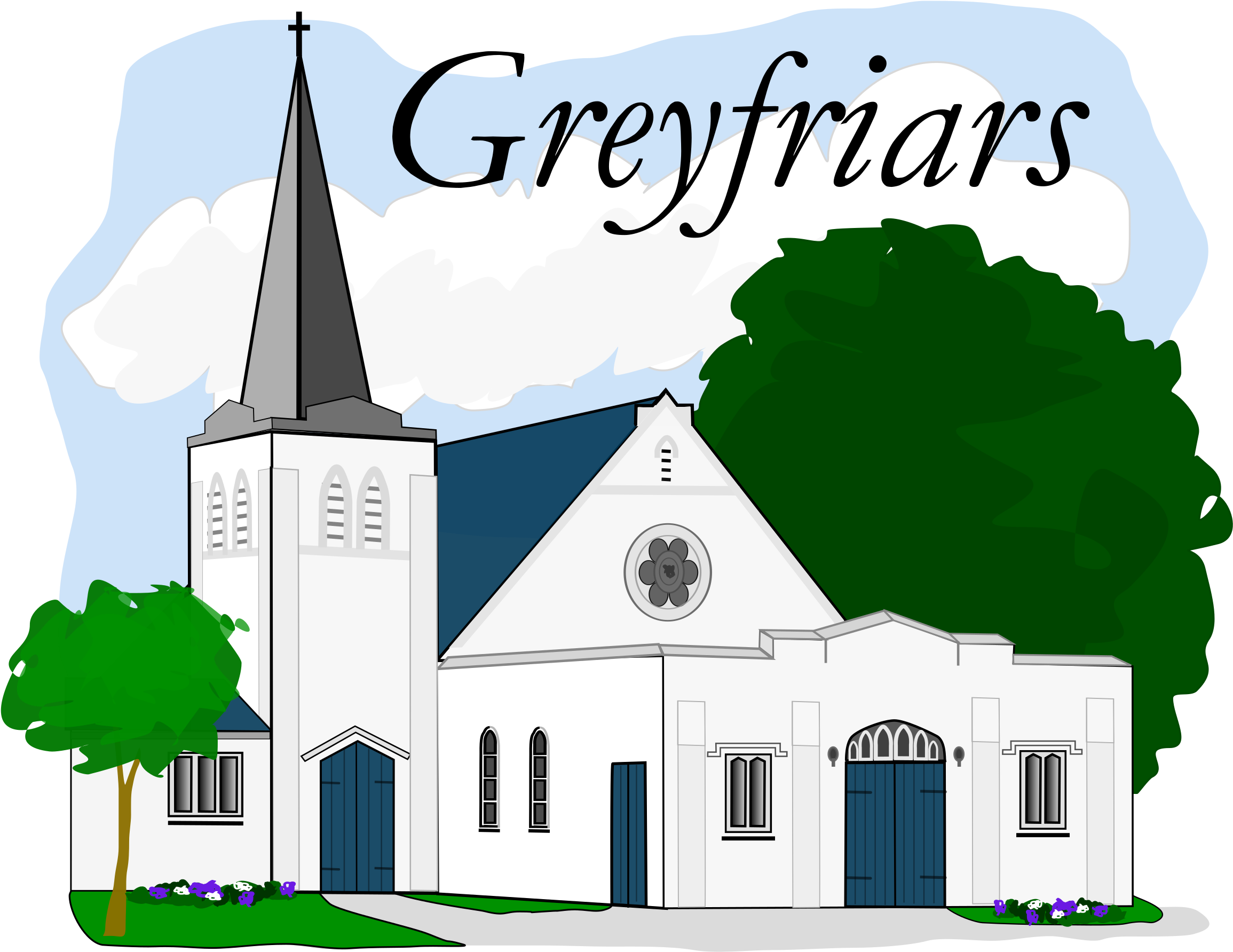 Greyfriars Church Mt Eden New Zealand - Church Building Clip Art (2400x1852)